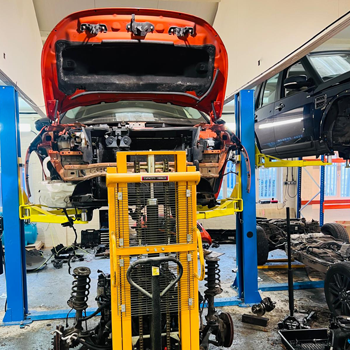 Range Rovers getting work done